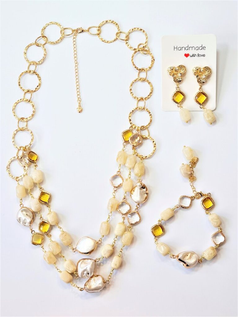 Pearl Lush Necklace – 3 pieces set