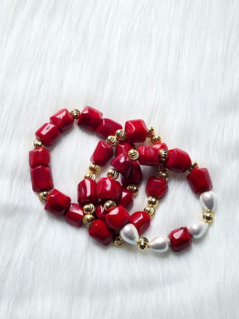 Chic Bracelet – Red Coral