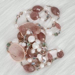 Aiana - Gemstone long Necklace