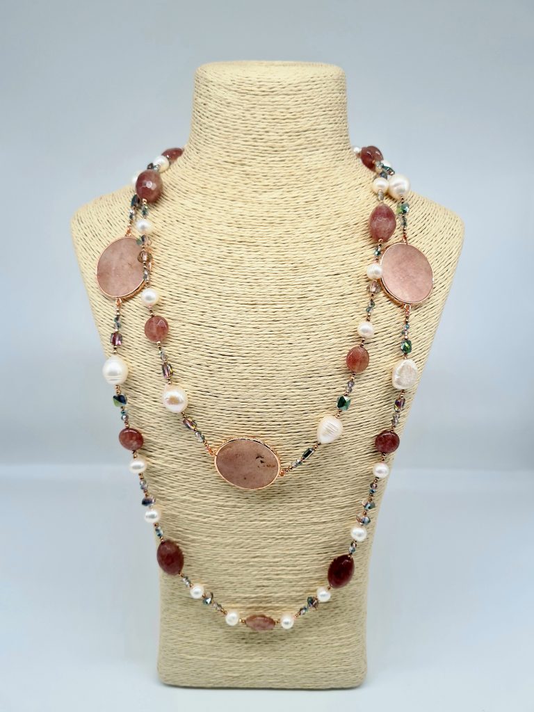 Aiana - Gemstone long Necklace b